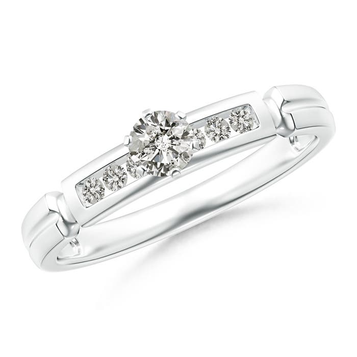 K, I3 / 0.3 CT / 14 KT White Gold