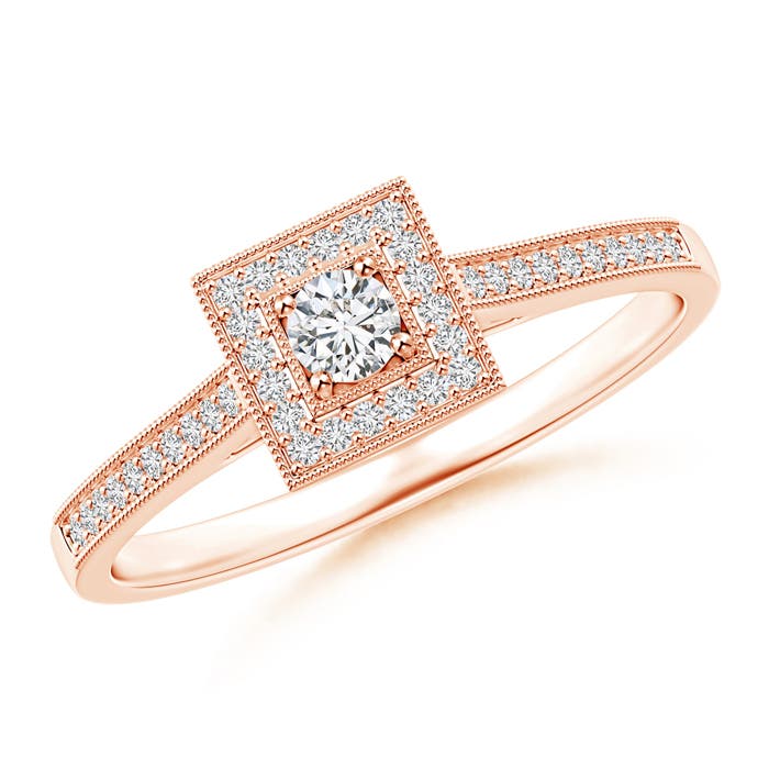 H, SI2 / 0.24 CT / 14 KT Rose Gold