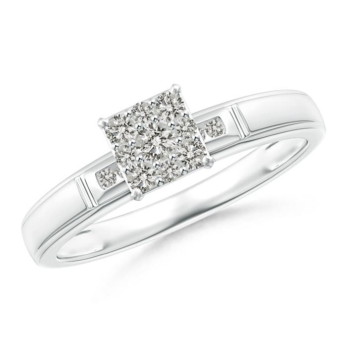 K, I3 / 0.23 CT / 14 KT White Gold