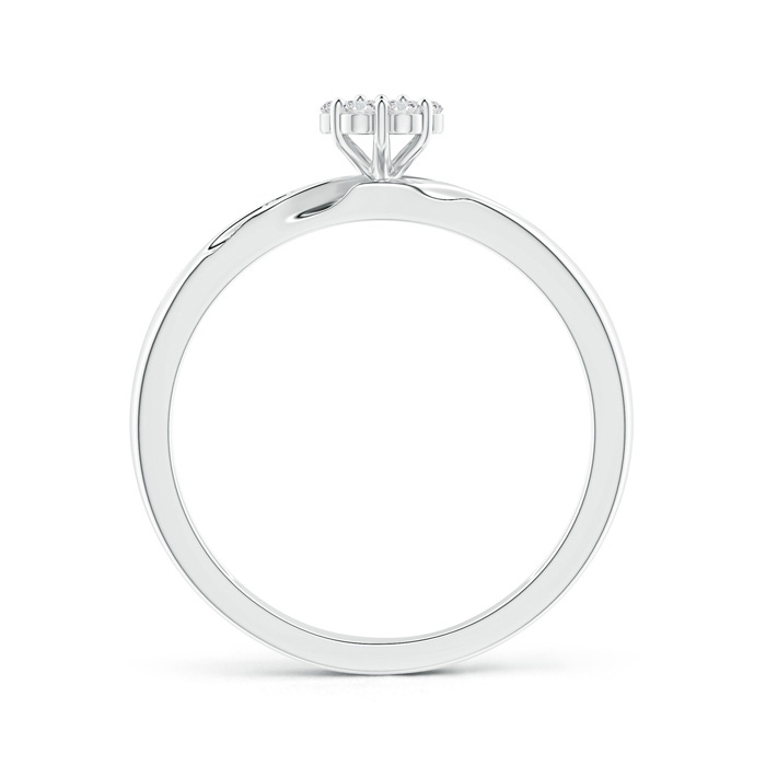 1.8mm HSI2 Prong-Set Diamond Clustre Engagement Ring in White Gold product image