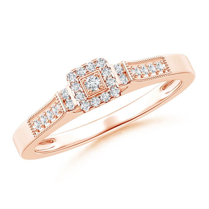 G, VS2 / 0.16 CT / 14 KT Rose Gold