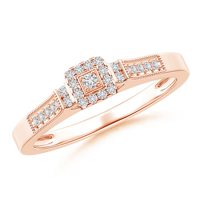 H, SI2 / 0.16 CT / 14 KT Rose Gold