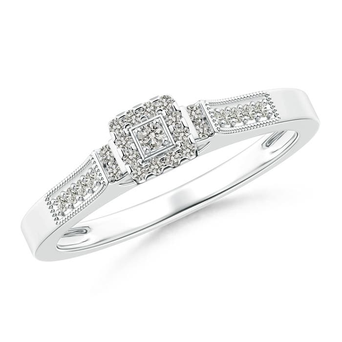 K, I3 / 0.16 CT / 14 KT White Gold