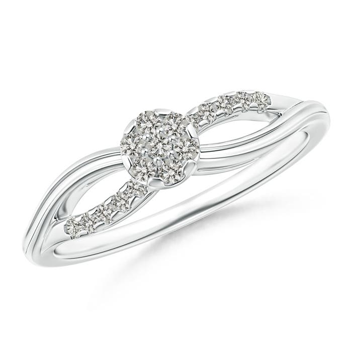 K, I3 / 0.18 CT / 14 KT White Gold