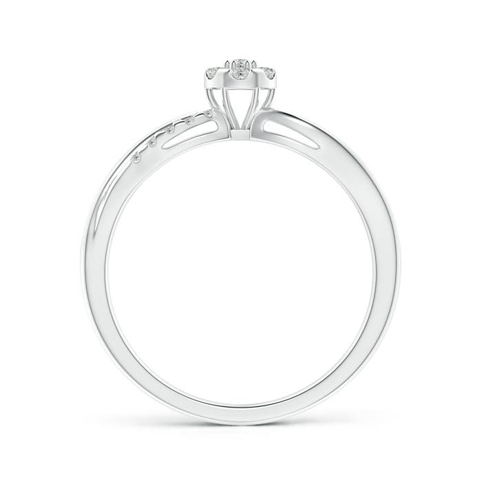 K, I3 / 0.18 CT / 14 KT White Gold