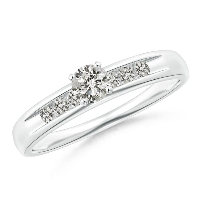 K, I3 / 0.37 CT / 14 KT White Gold