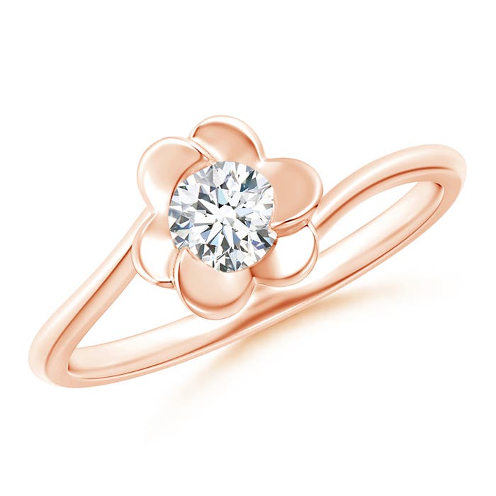 G, VS2 / 0.33 CT / 14 KT Rose Gold