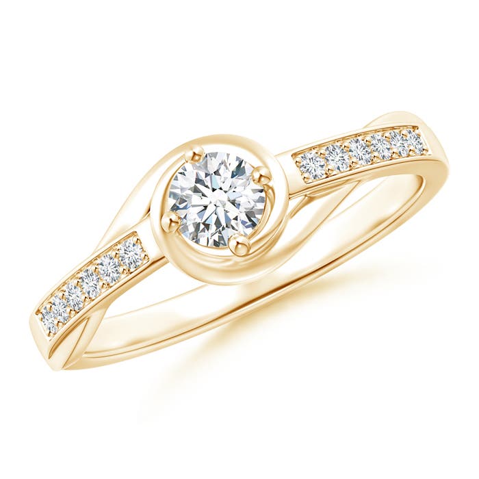 G, VS2 / 0.33 CT / 14 KT Yellow Gold