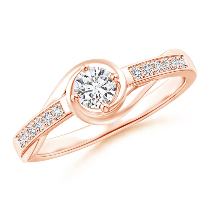 H, SI2 / 0.33 CT / 14 KT Rose Gold