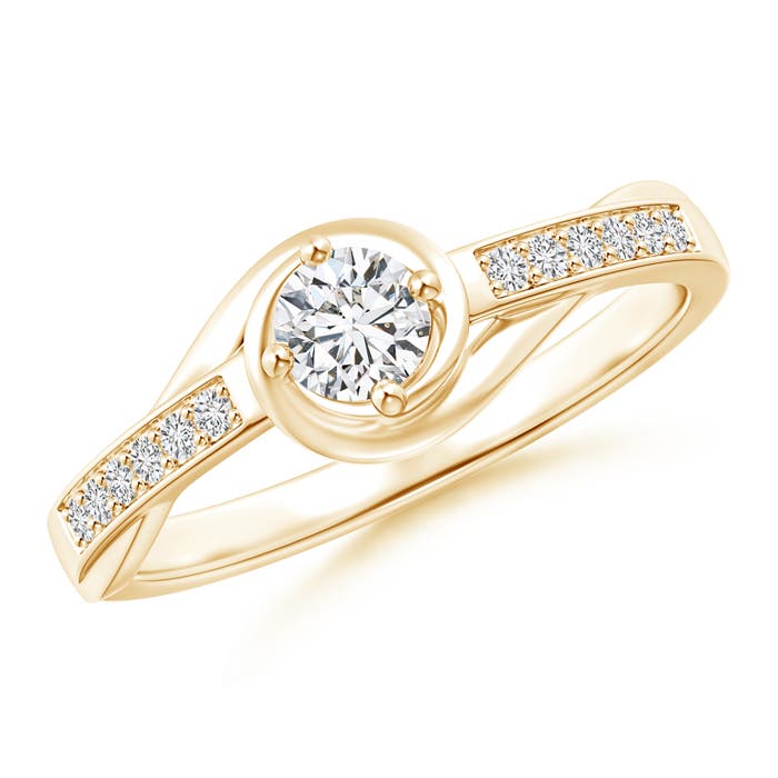 H, SI2 / 0.33 CT / 14 KT Yellow Gold