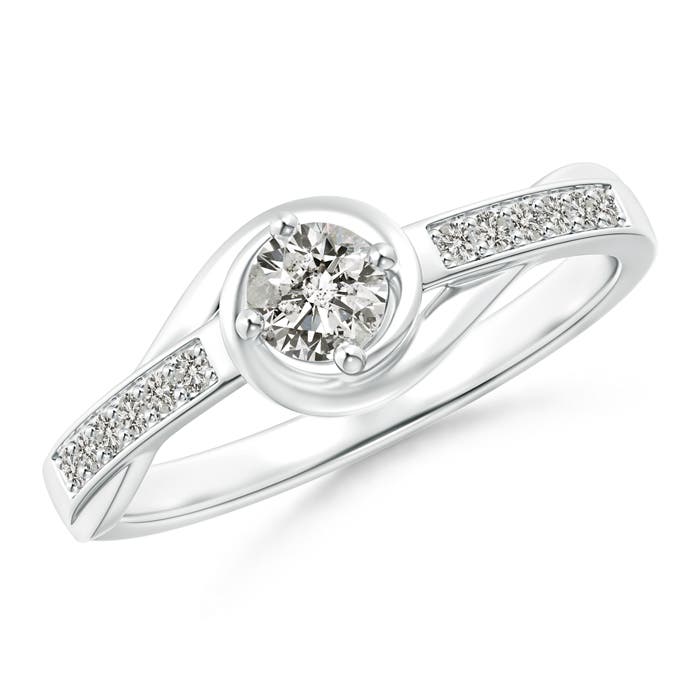 K, I3 / 0.33 CT / 14 KT White Gold