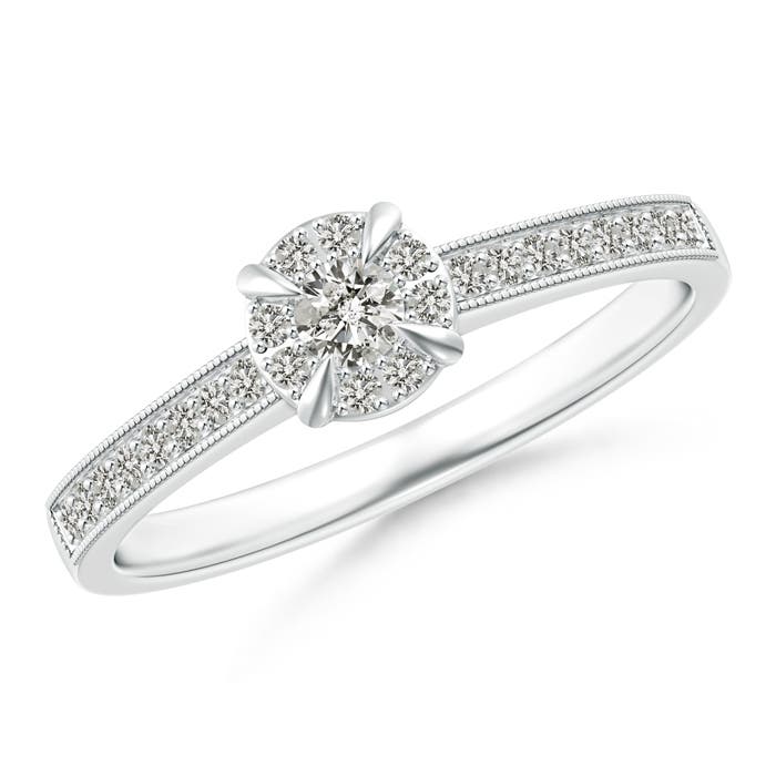 K, I3 / 0.23 CT / 14 KT White Gold