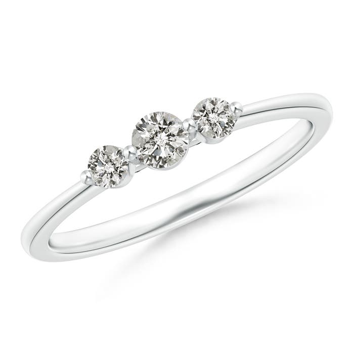 K, I3 / 0.24 CT / 14 KT White Gold