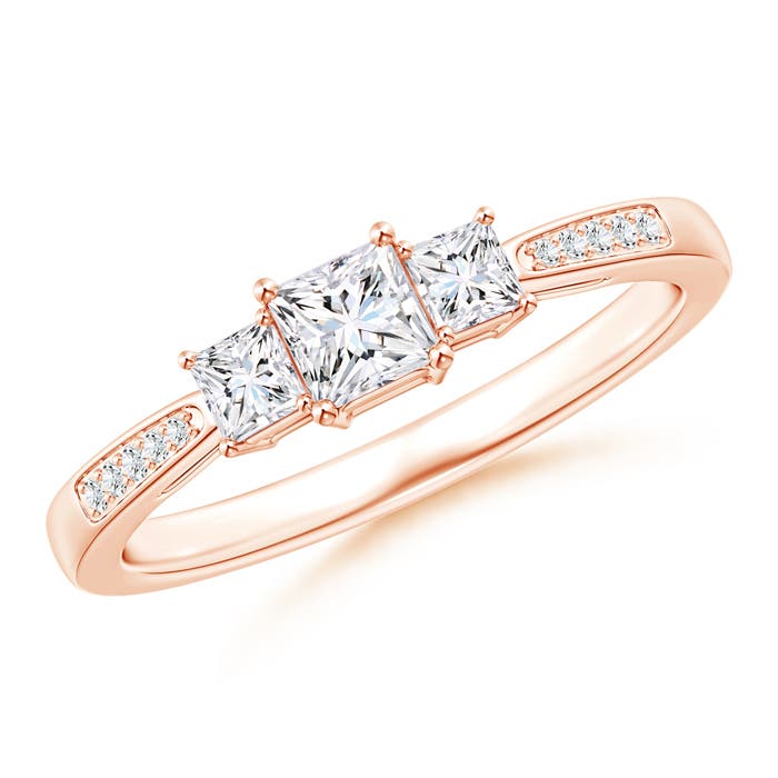 G, VS2 / 0.52 CT / 14 KT Rose Gold