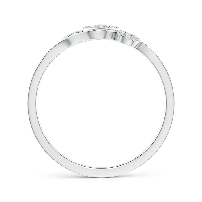 2.4mm HSI2 Slanted Triple Diamond Halo Bypass Ring in White Gold side-1