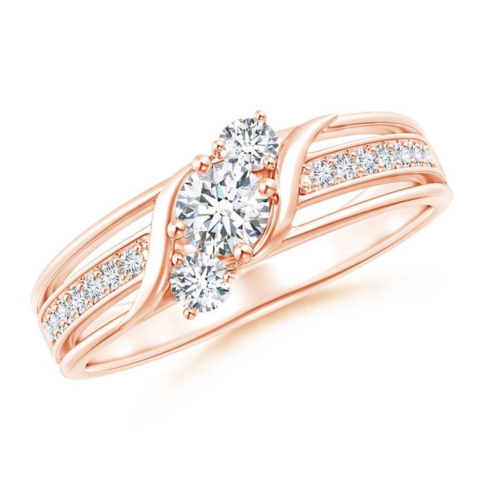 F-G, VS / 0.49 CT / 14 KT Rose Gold