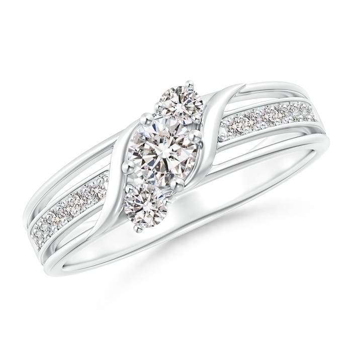 I-J, I1-I2 / 0.49 CT / 14 KT White Gold