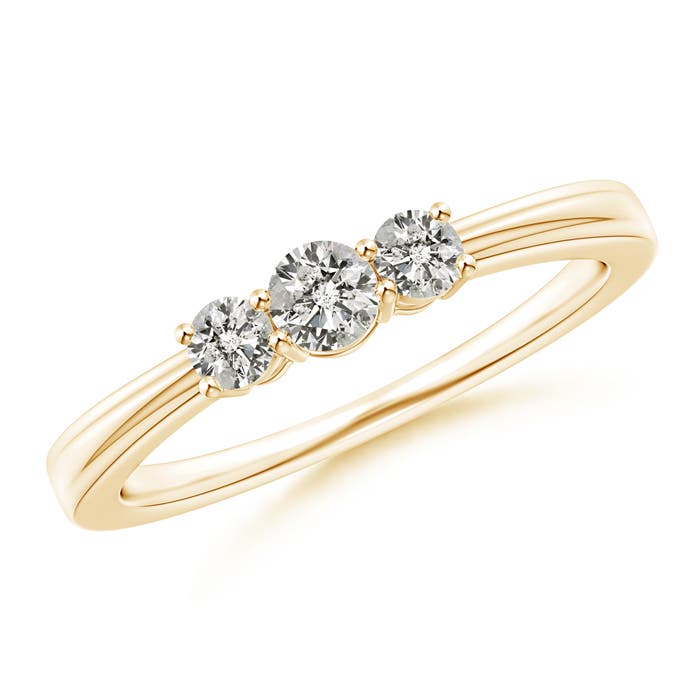 K, I3 / 0.32 CT / 14 KT Yellow Gold