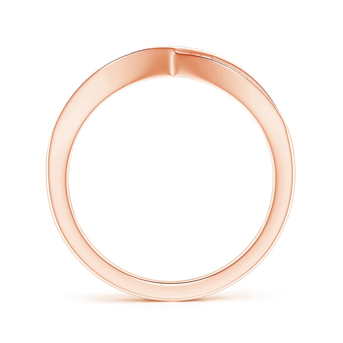 1.1mm HSI2 Pavé Set Diamond Infinity Ring in Rose Gold product image
