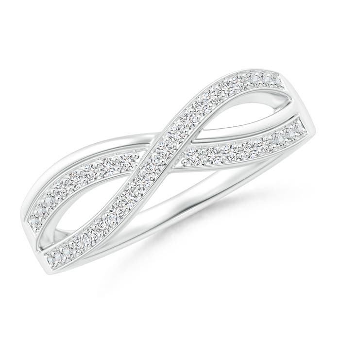 pave Set Diamond Infinity Ring | Angara