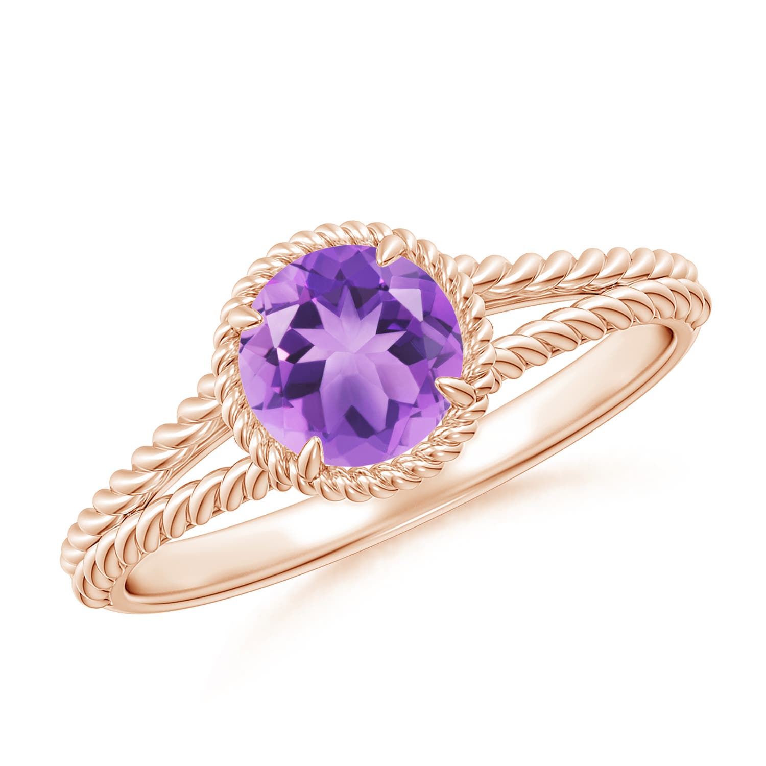 A - Amethyst / 0.8 CT / 14 KT Rose Gold