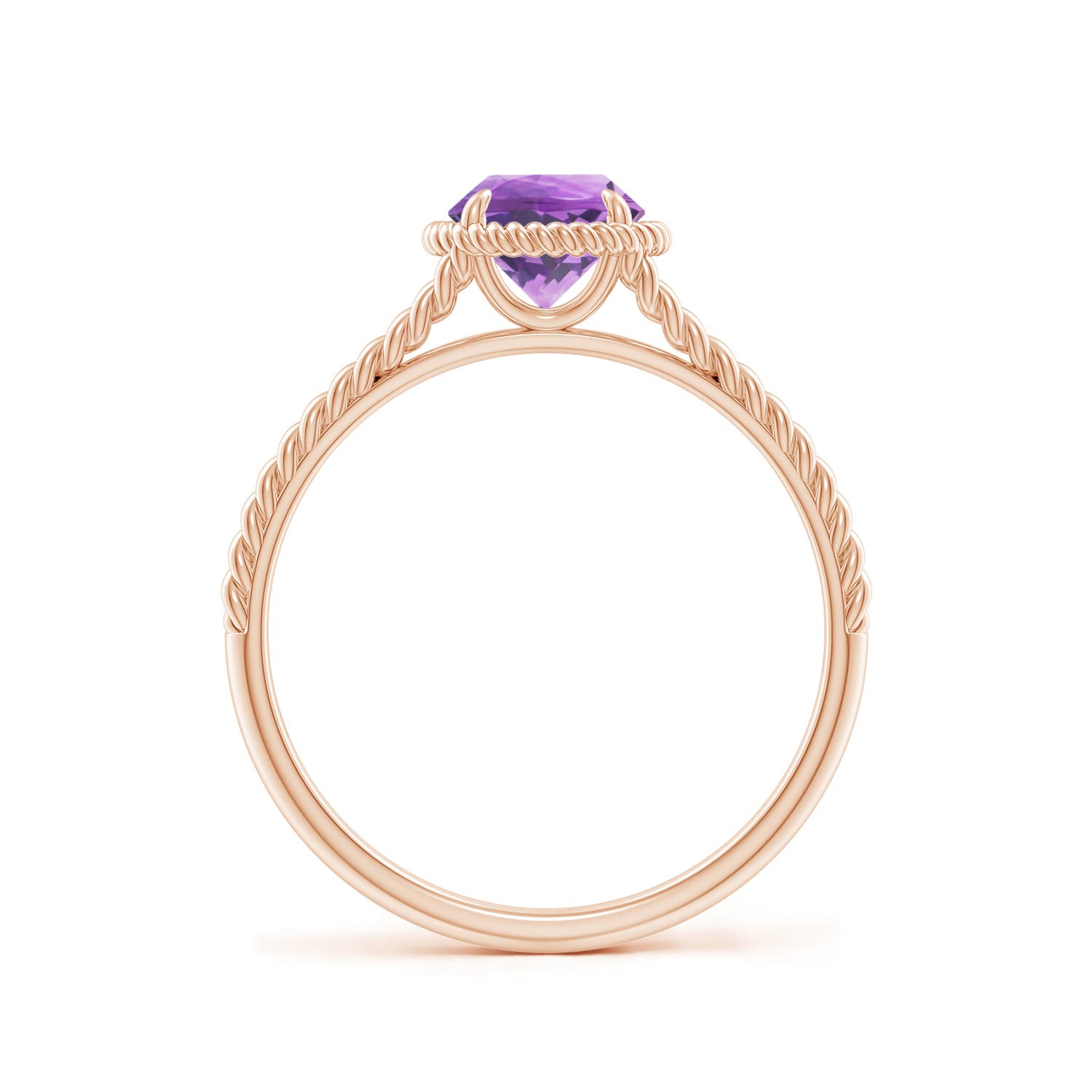 A - Amethyst / 0.8 CT / 14 KT Rose Gold