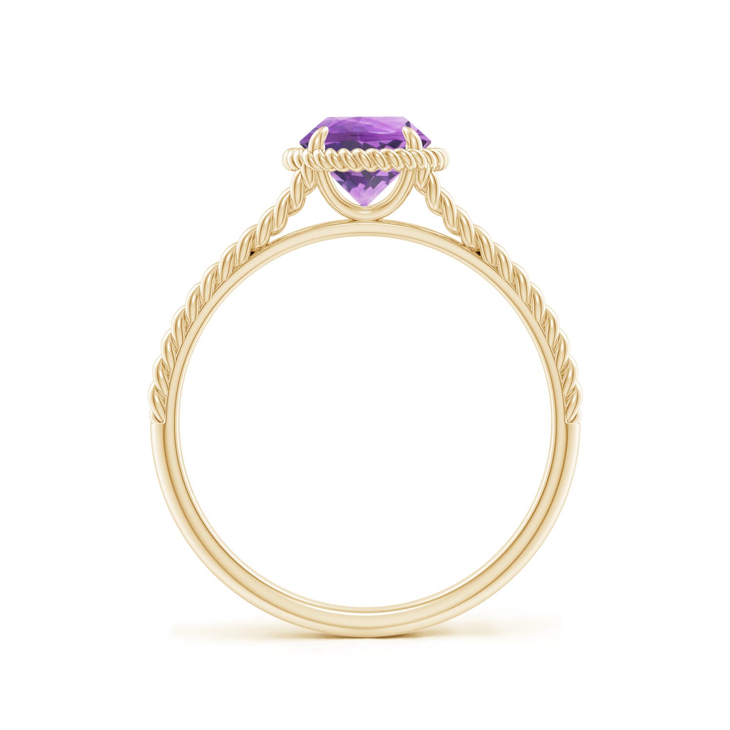 A - Amethyst / 0.8 CT / 14 KT Yellow Gold