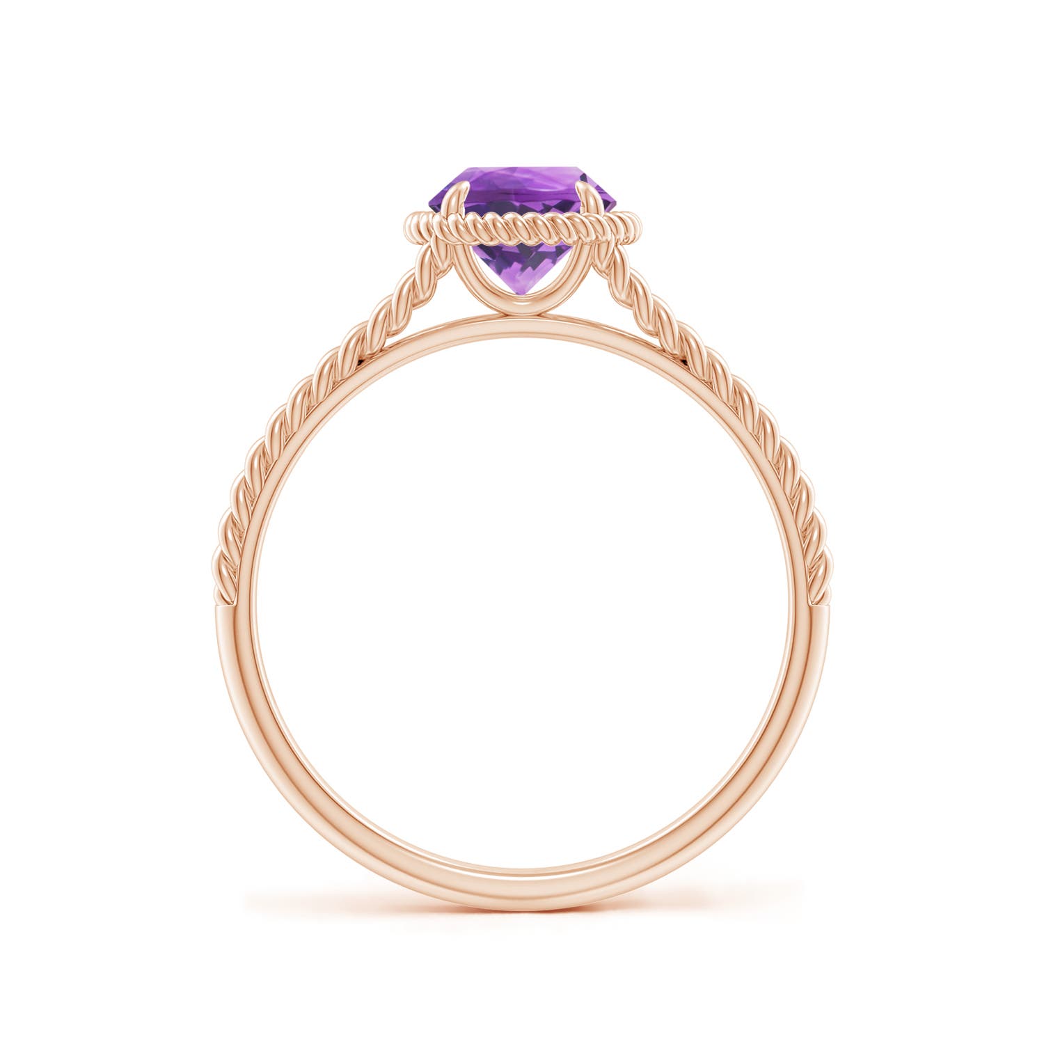 AA - Amethyst / 0.8 CT / 14 KT Rose Gold