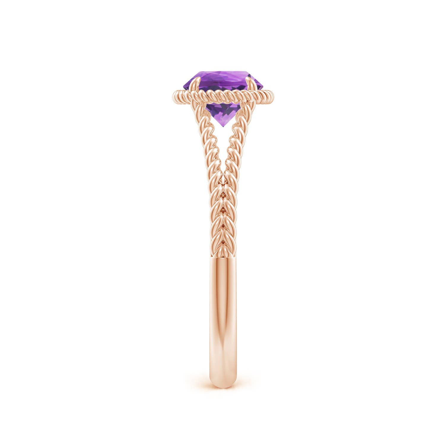 AA - Amethyst / 0.8 CT / 14 KT Rose Gold