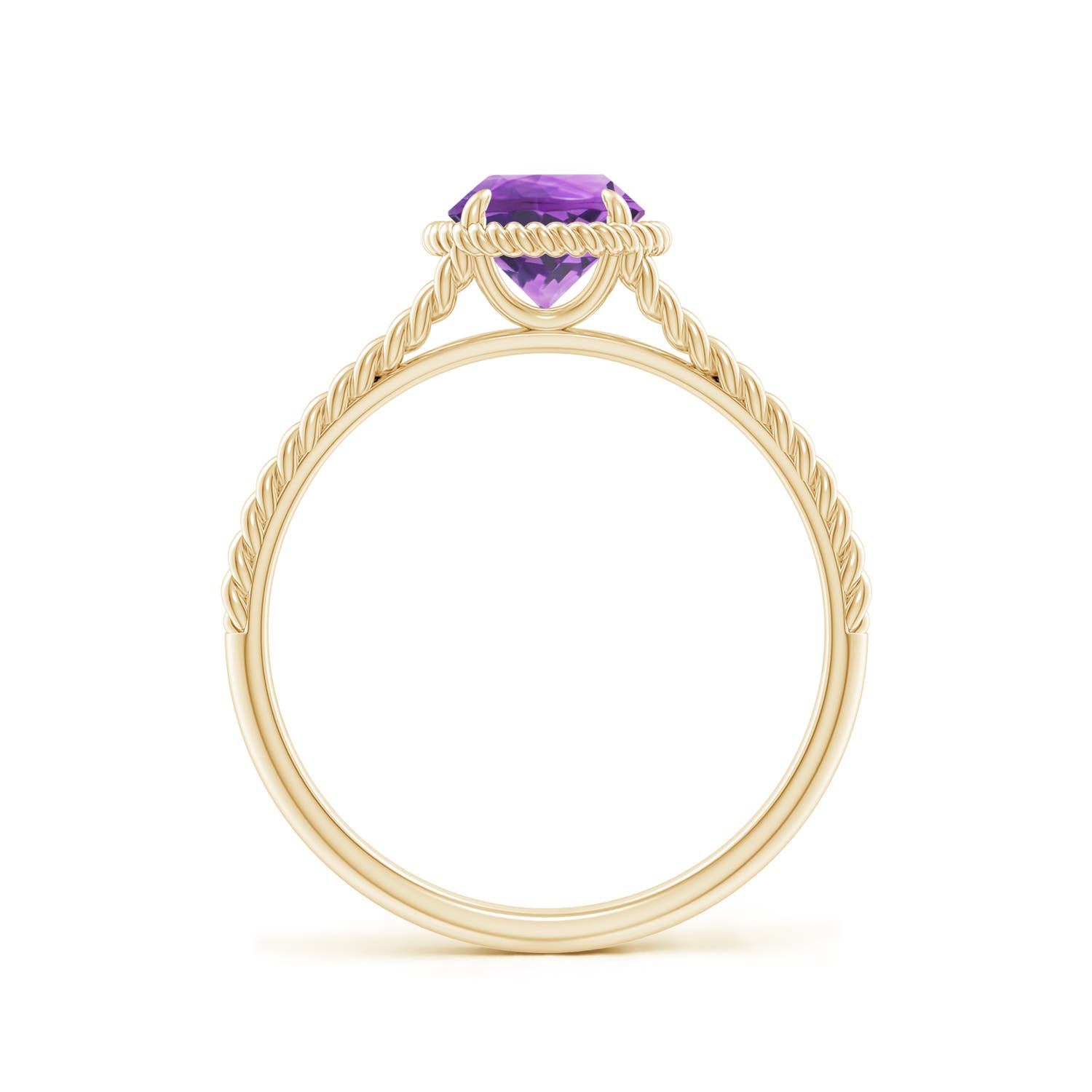 AA - Amethyst / 0.8 CT / 14 KT Yellow Gold