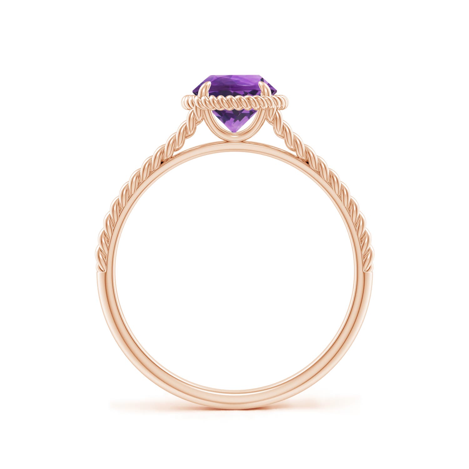 AAA - Amethyst / 0.8 CT / 14 KT Rose Gold