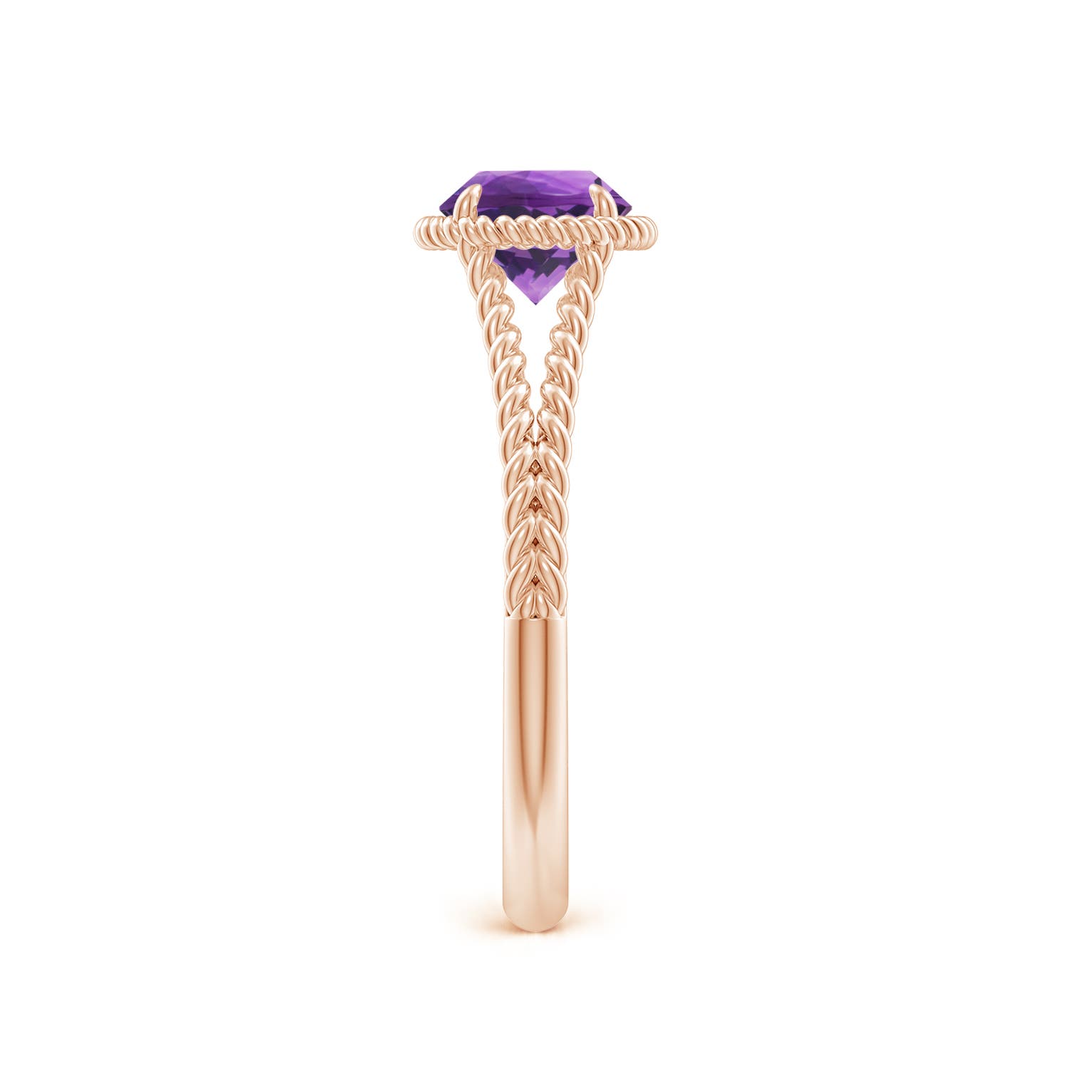 AAA - Amethyst / 0.8 CT / 14 KT Rose Gold