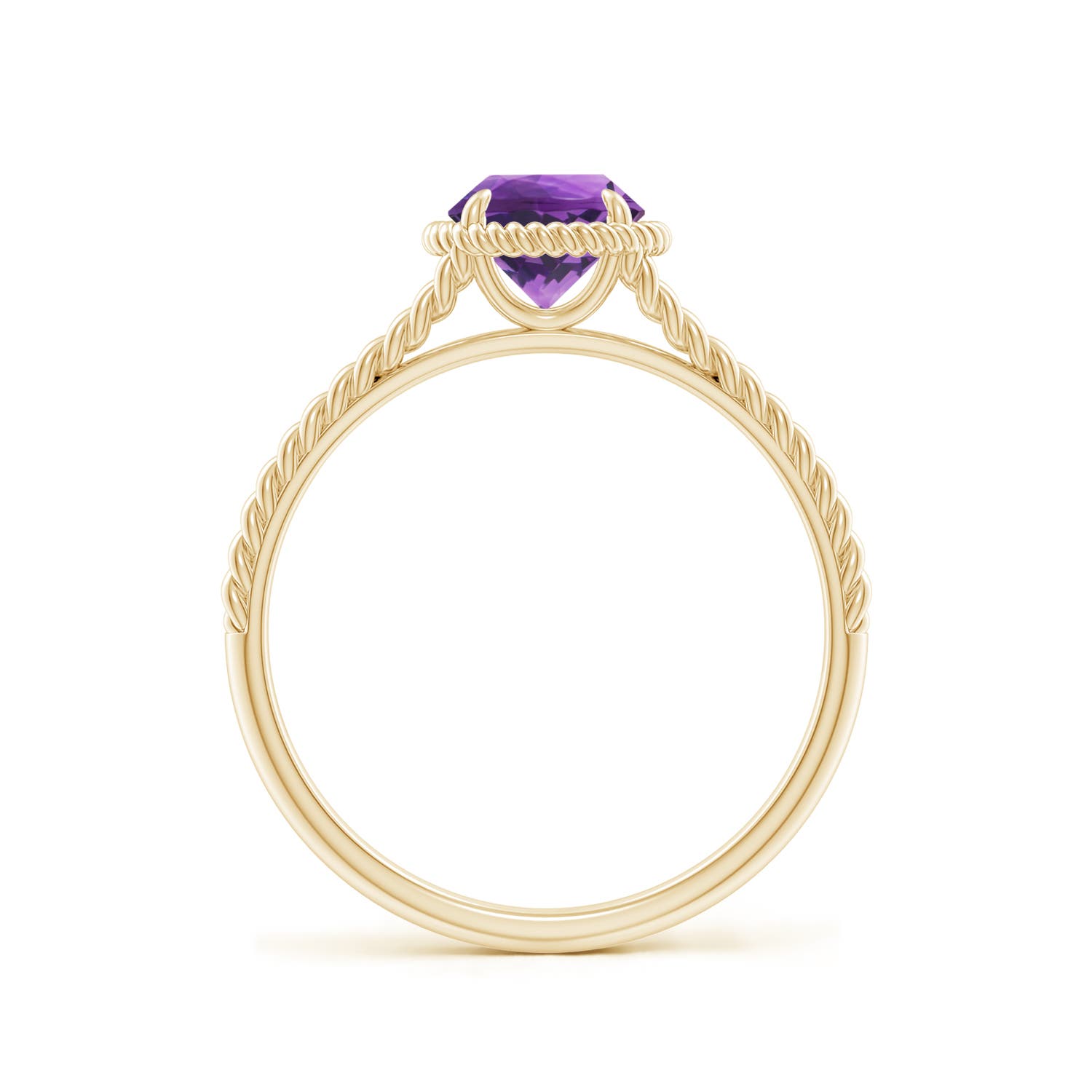 AAA - Amethyst / 0.8 CT / 14 KT Yellow Gold