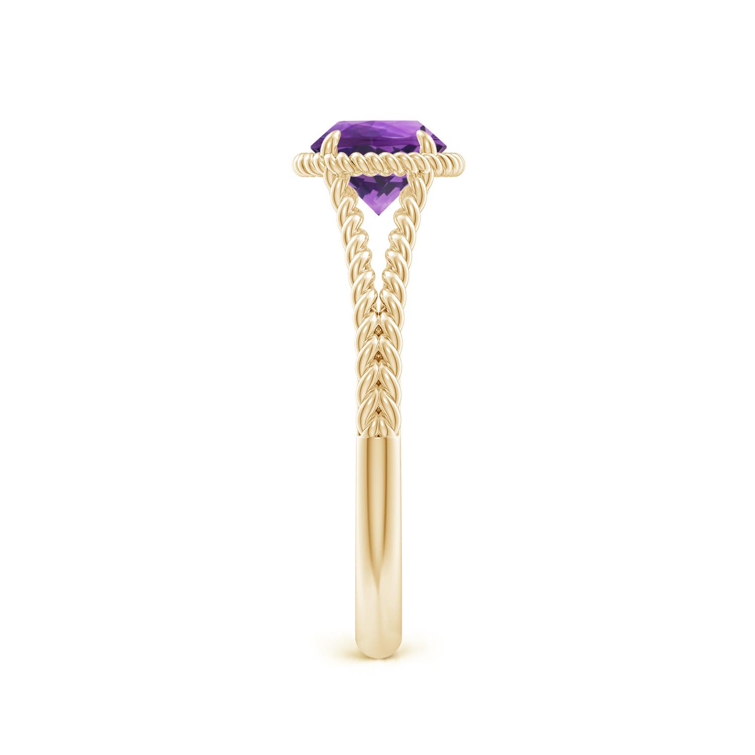 AAA - Amethyst / 0.8 CT / 14 KT Yellow Gold