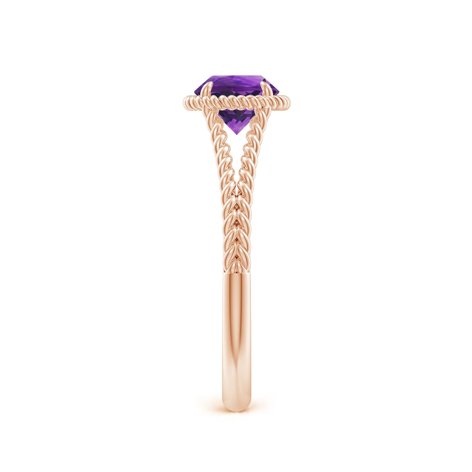 AAAA - Amethyst / 0.8 CT / 14 KT Rose Gold