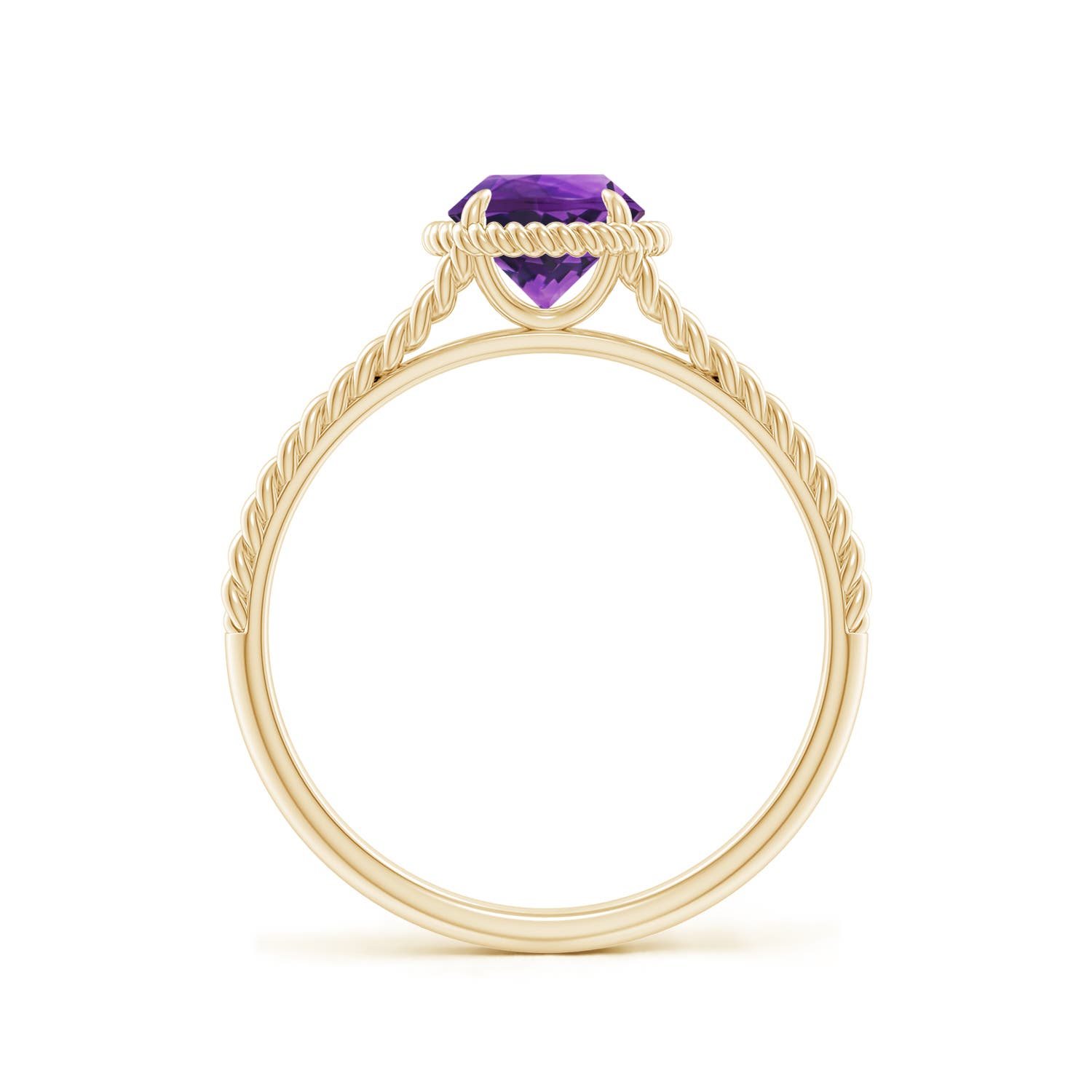 AAAA - Amethyst / 0.8 CT / 14 KT Yellow Gold