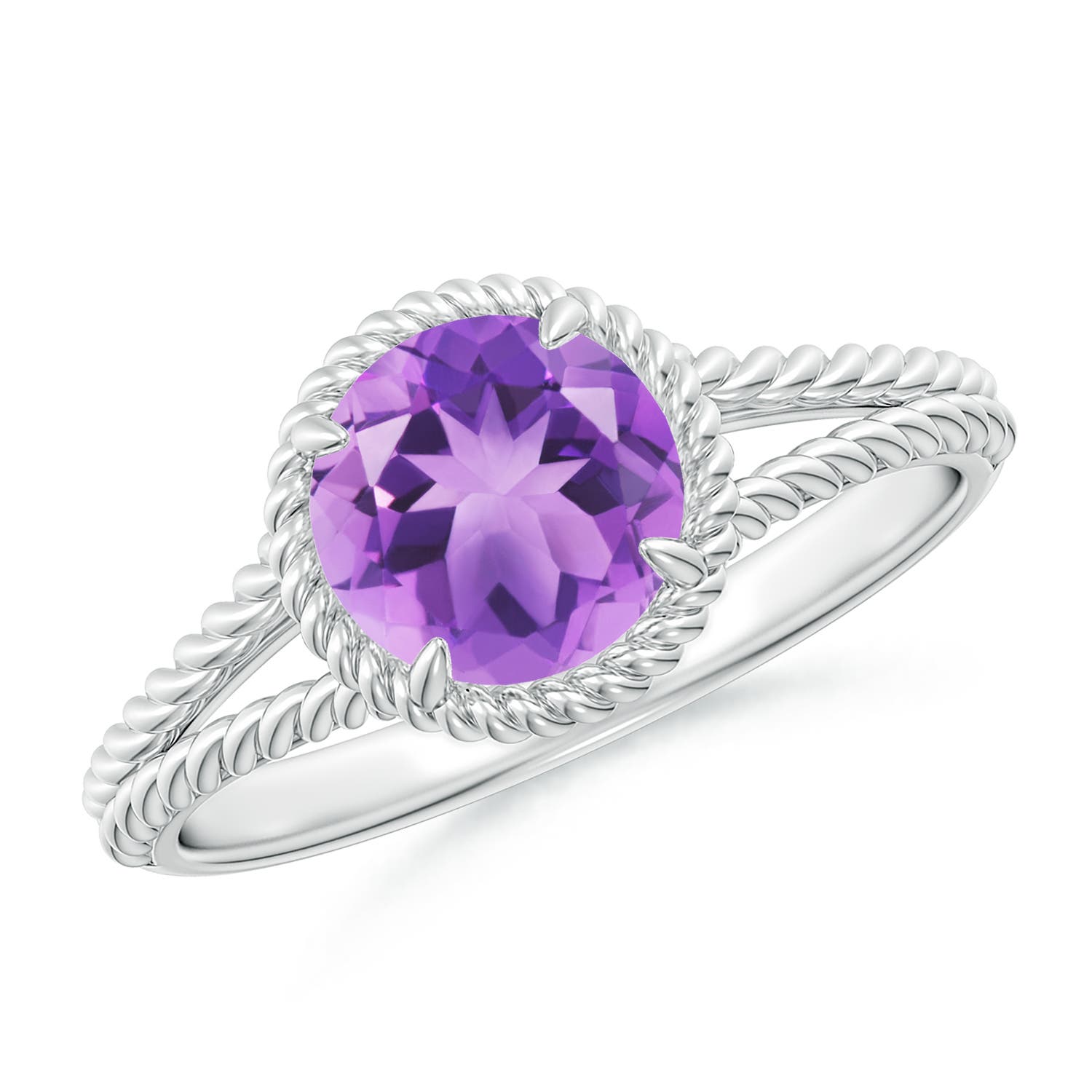 A - Amethyst / 1.15 CT / 14 KT White Gold