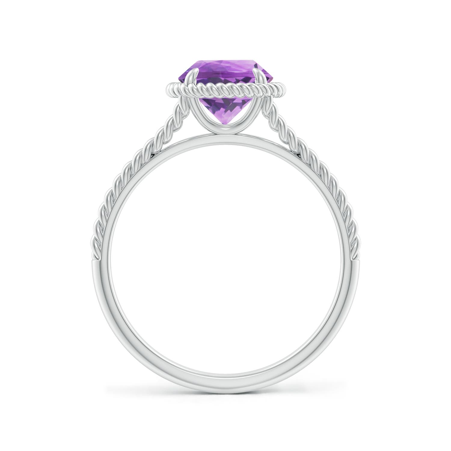 A - Amethyst / 1.15 CT / 14 KT White Gold