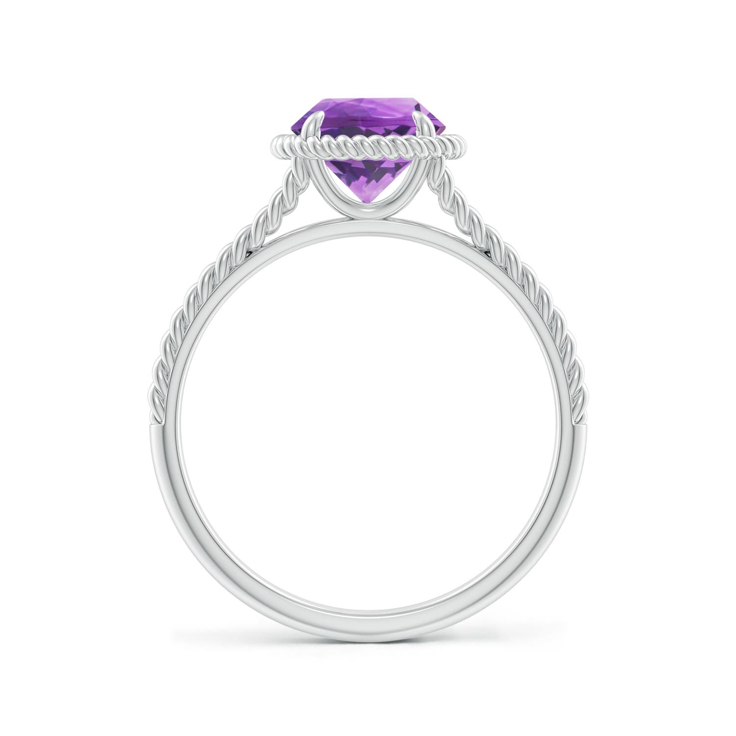 AA - Amethyst / 1.15 CT / 14 KT White Gold