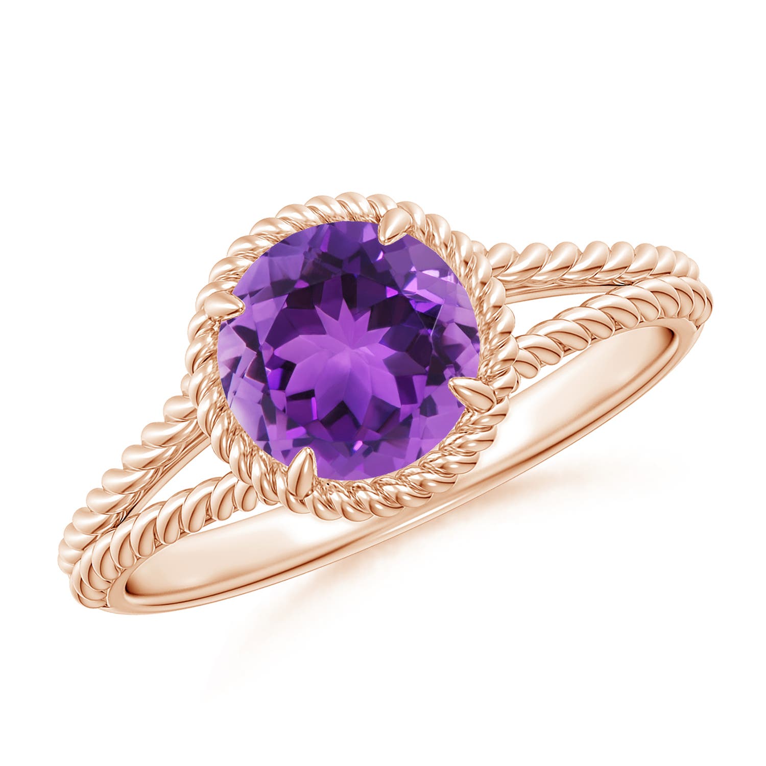 AAA - Amethyst / 1.15 CT / 14 KT Rose Gold