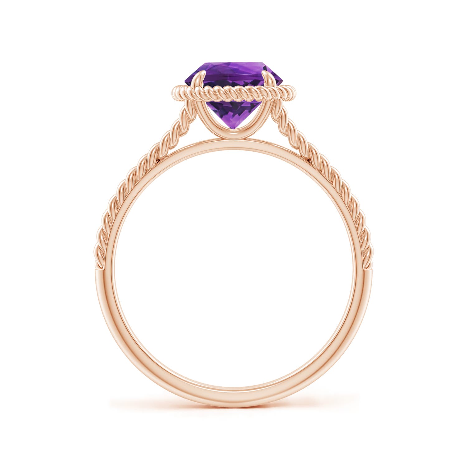 AAAA - Amethyst / 1.15 CT / 14 KT Rose Gold