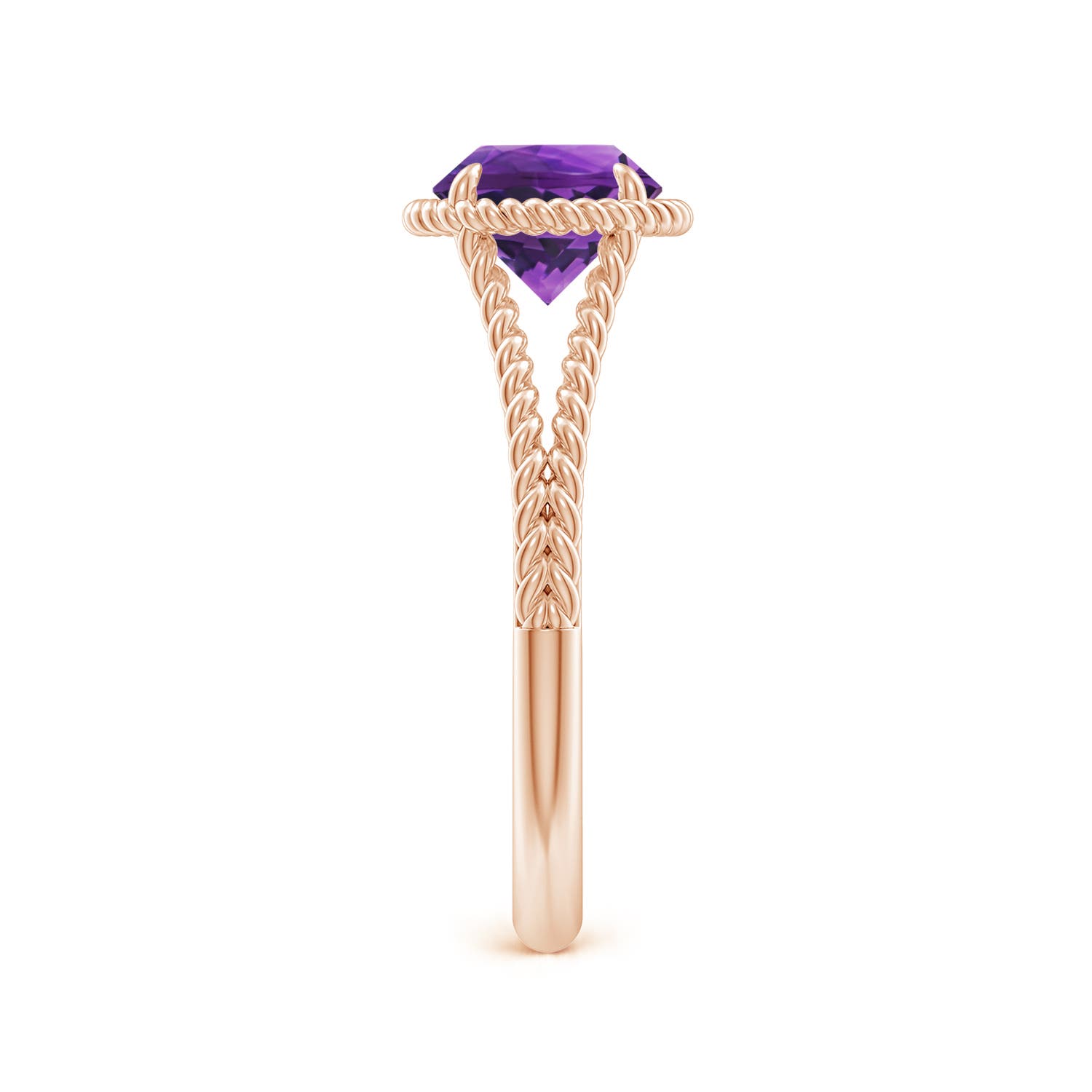 AAAA - Amethyst / 1.15 CT / 14 KT Rose Gold