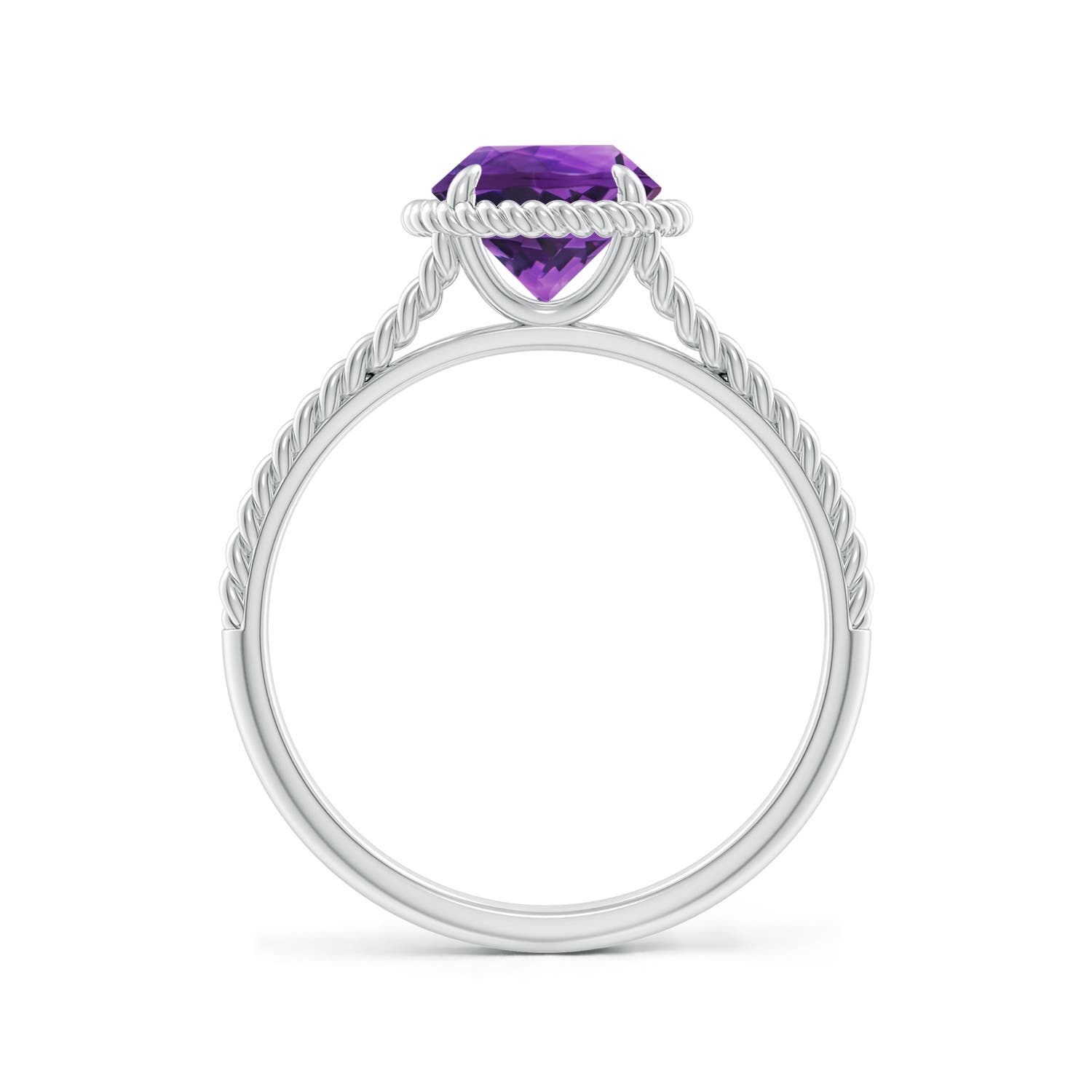 AAAA - Amethyst / 1.15 CT / 14 KT White Gold