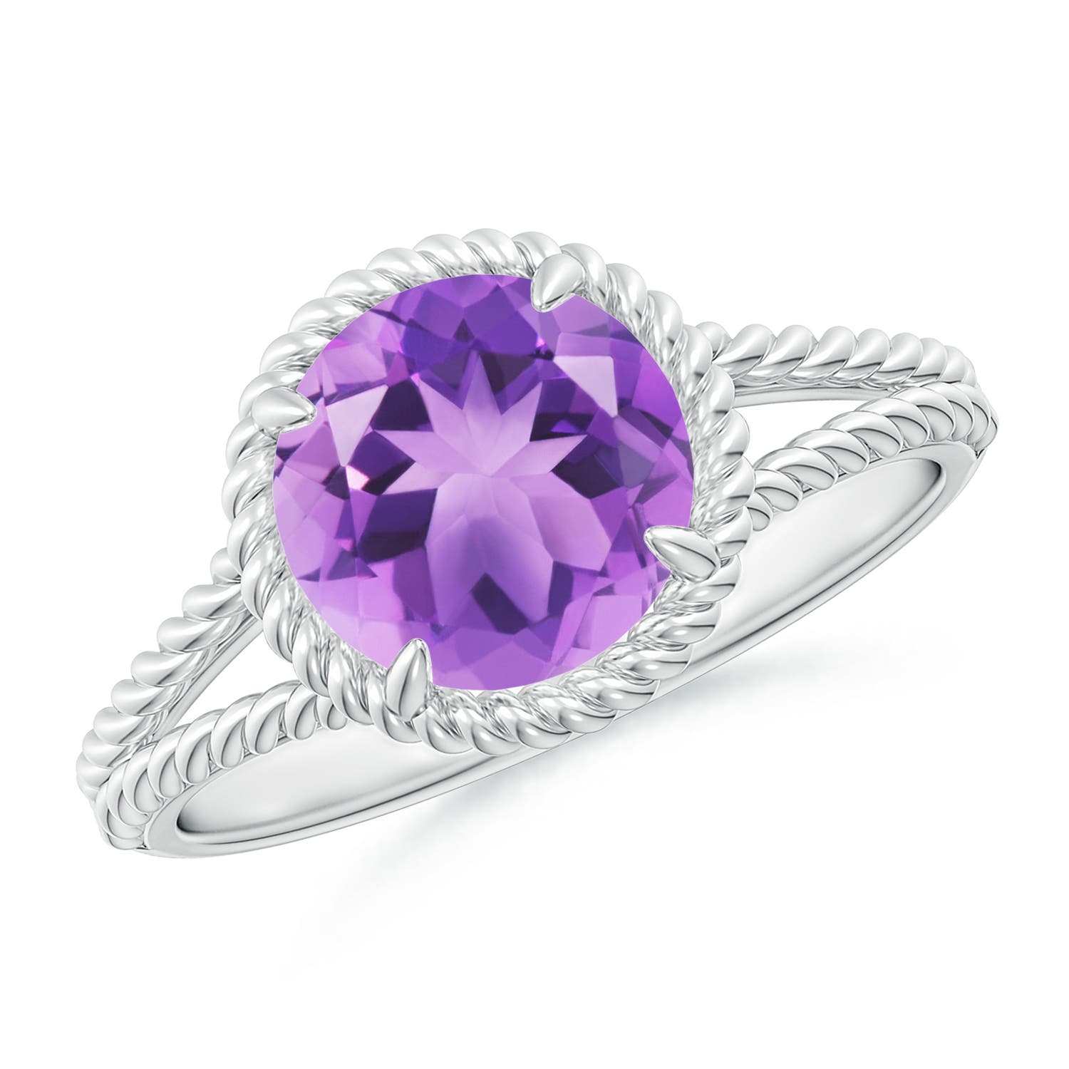 A - Amethyst / 1.7 CT / 14 KT White Gold