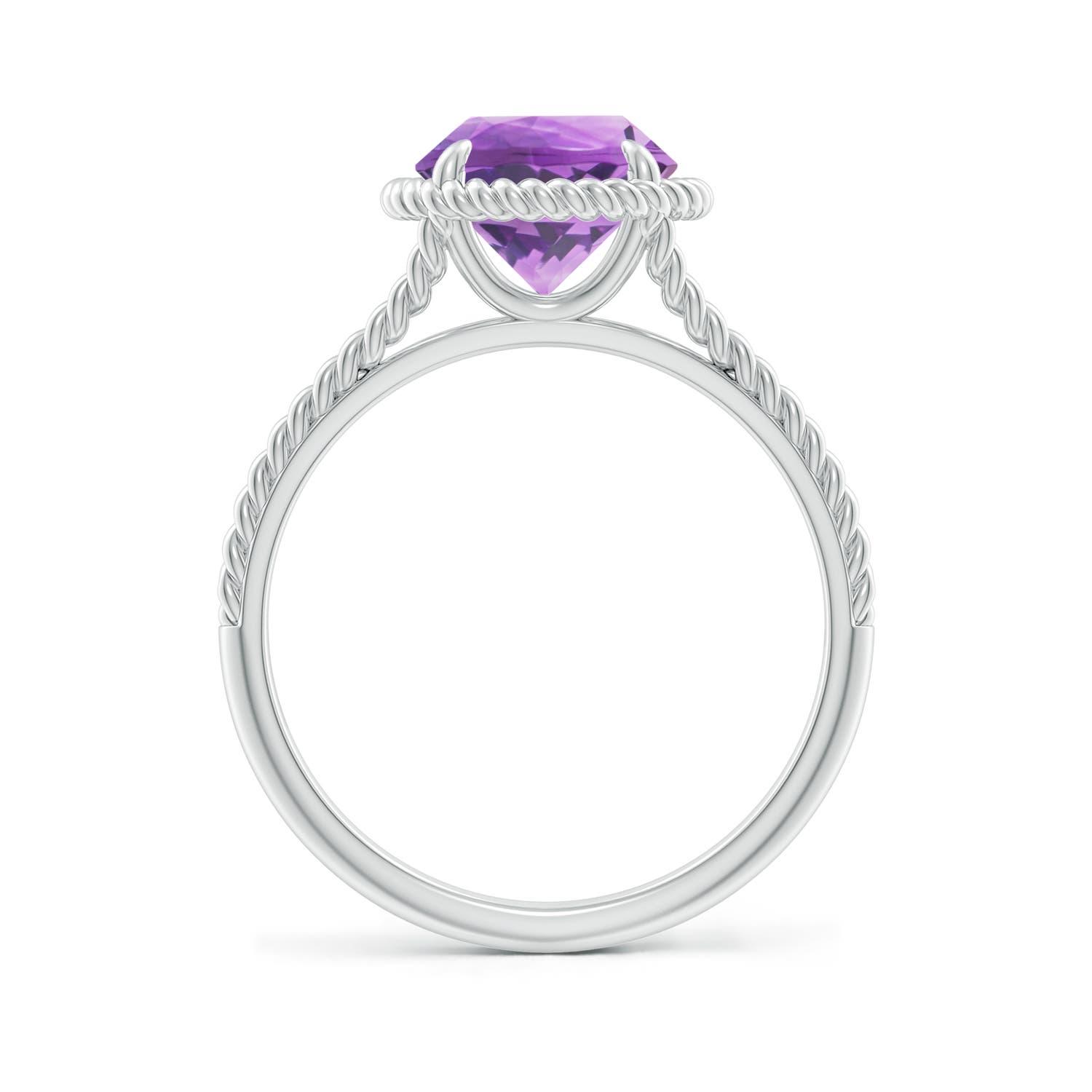 A - Amethyst / 1.7 CT / 14 KT White Gold