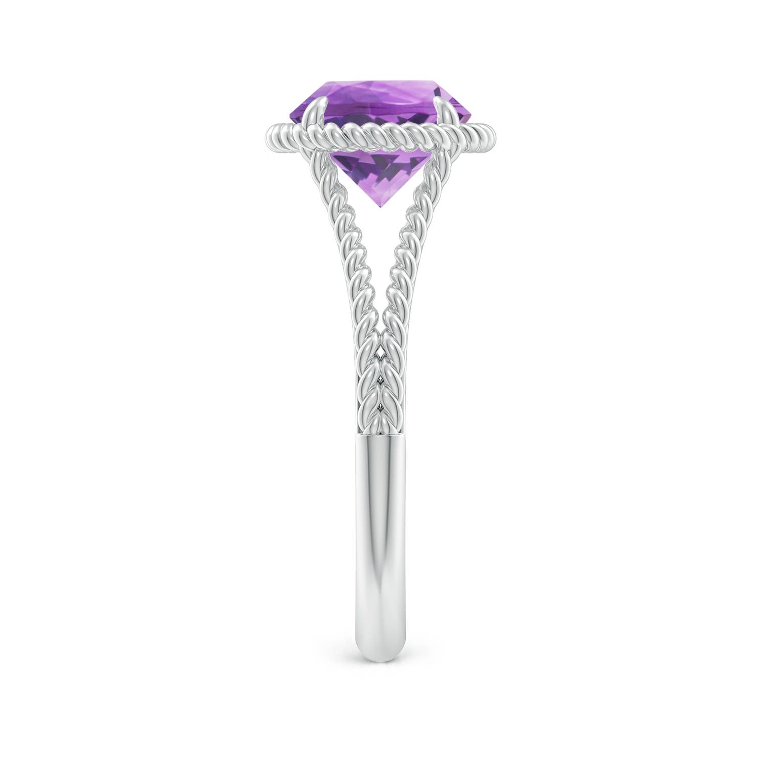 A - Amethyst / 1.7 CT / 14 KT White Gold