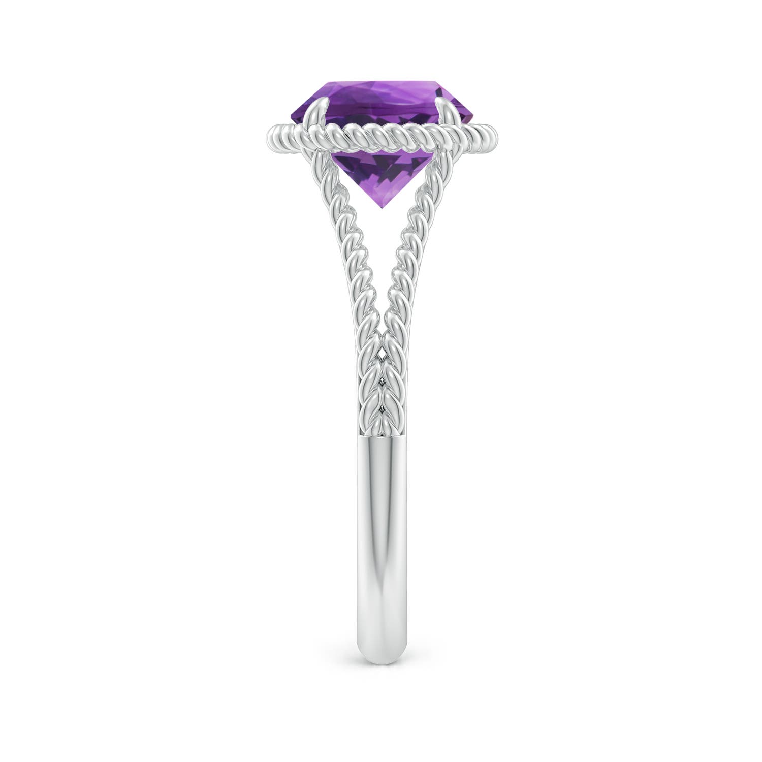 AAA - Amethyst / 1.7 CT / 14 KT White Gold