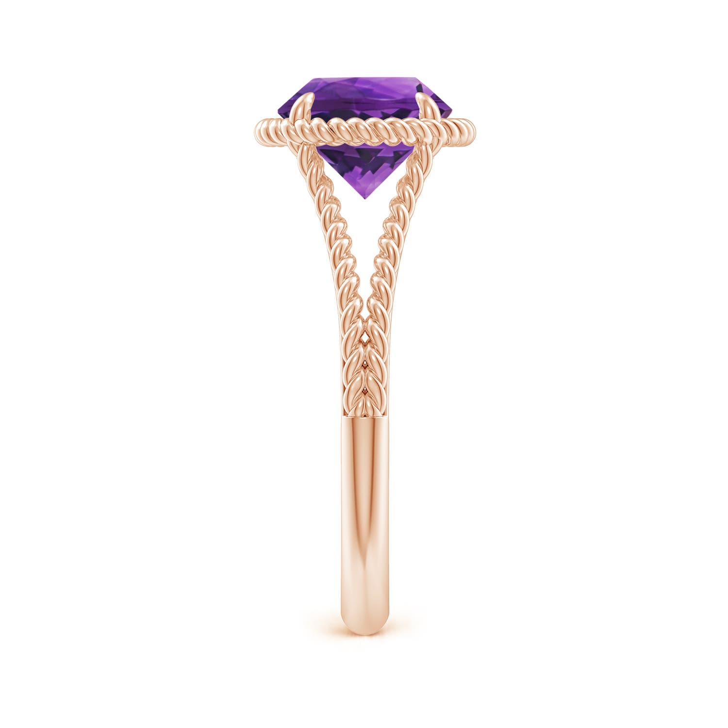 AAAA - Amethyst / 1.7 CT / 14 KT Rose Gold