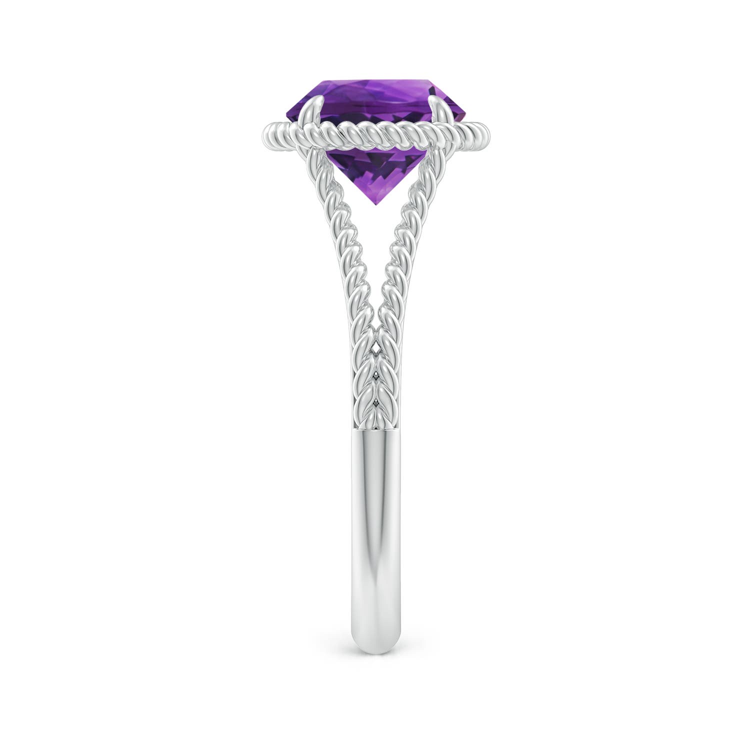 AAAA - Amethyst / 1.7 CT / 14 KT White Gold