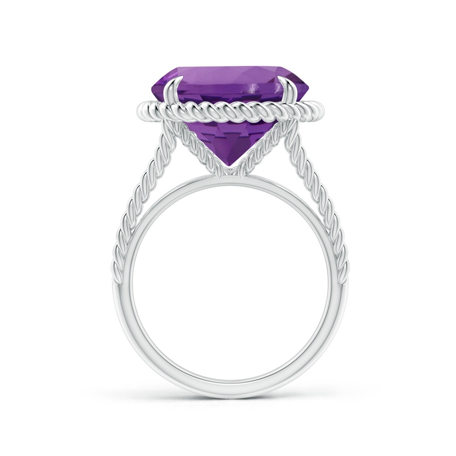 14.18x14.11x9.36mm AAA GIA Certified Amethyst Twist Rope Split Shank Ring in White Gold side 199